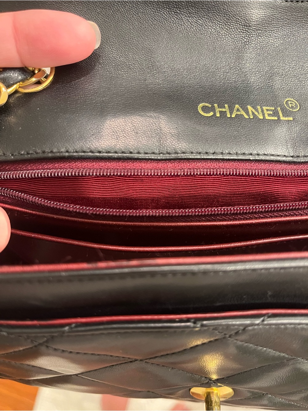 Vintage Chanel O-Series Quilted Lambskin Envelope Single Flap Bag - Picture 14 of 16